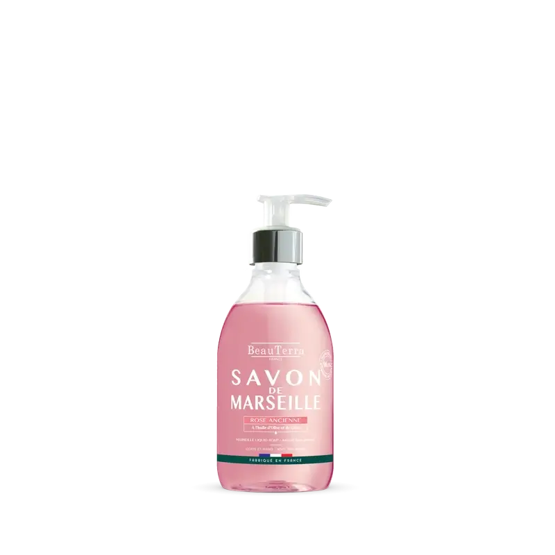 Beauterra Saponi di Marsiglia Sapone di Marsiglia Rosa Antica, 300 ml