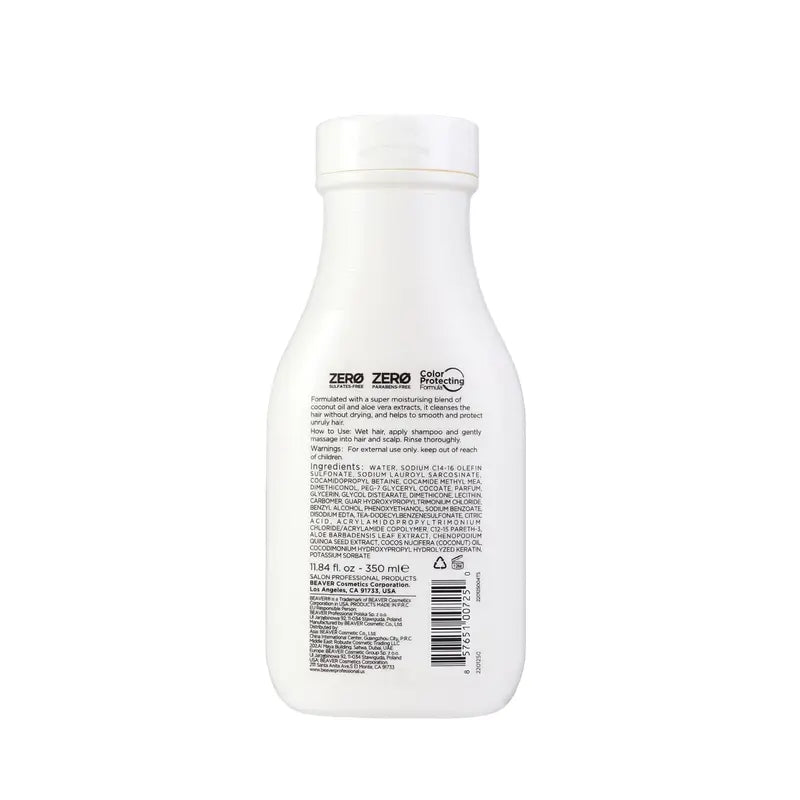 Shampoo idratante all'olio di cocco e quinoa Beaver , 350 ml