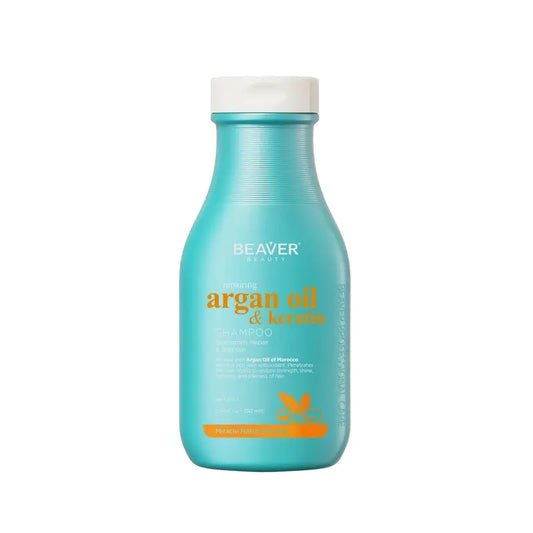 Shampoo riparatore all'olio di argan e cheratina Beaver , 350 ml