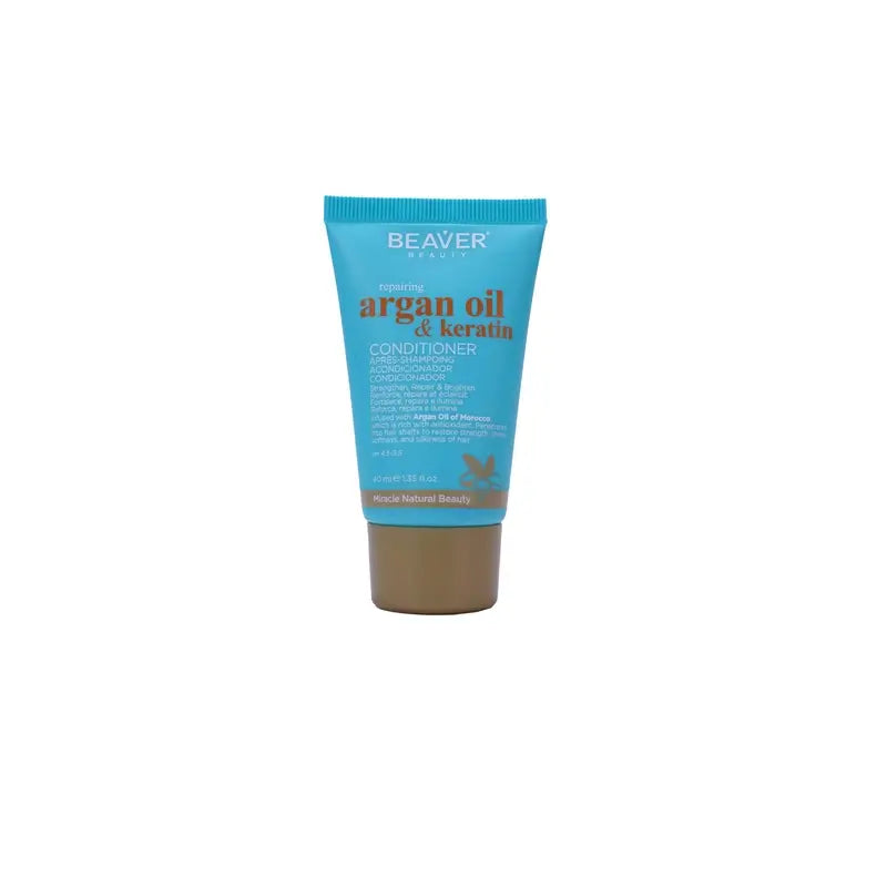 Castoro Olio di Argan e Cheratina Mini Balsamo Riparatore , 40 ml