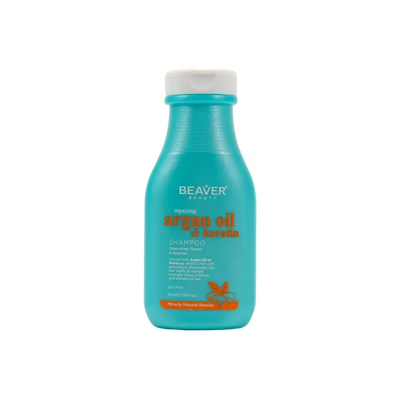 Castoro Mini Shampoo Shampoo riparatore all'olio di argan e cheratina , 60 ml