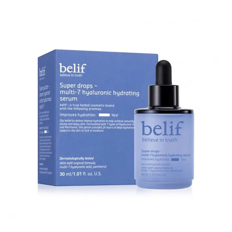 Belif Super Drops - Siero idratante ialuronico Multi-7 , 30 ml
