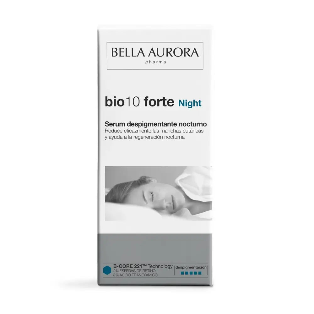 Bella Aurora Anti-Blemish Bio10 Forte Siero Intensivo Depigmentante Notte, 30 ml