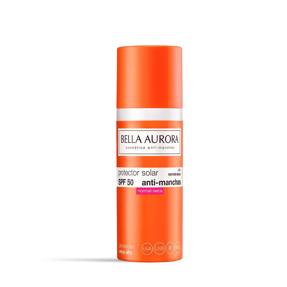 Bella Aurora Protezione solare anti-brufoli Spf50+. Pelle normale-secca, 50 ml