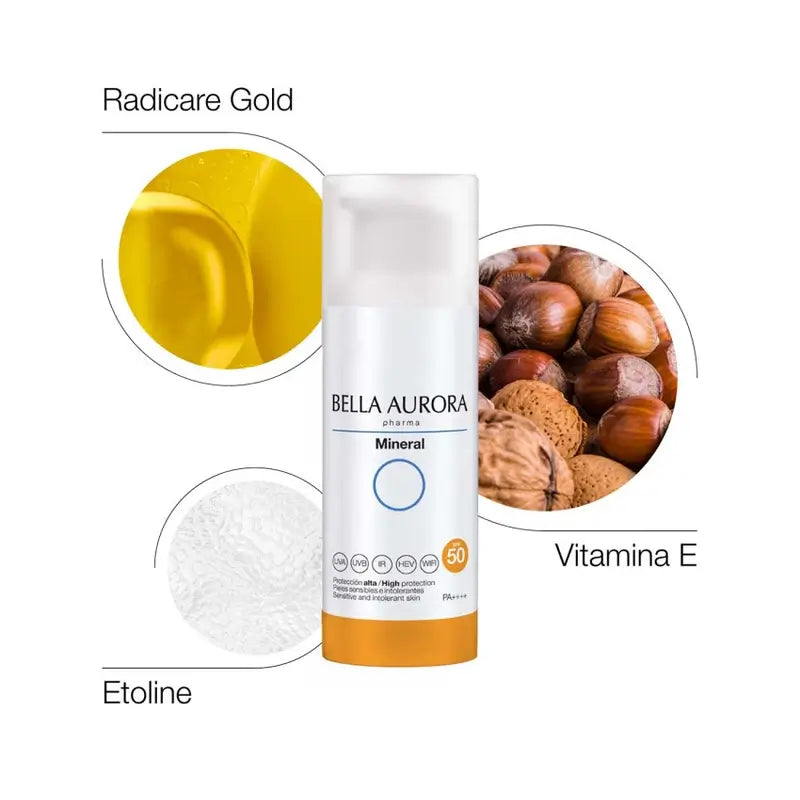 Protezione solare Bella Aurora Mineral Pharma, 50 ml