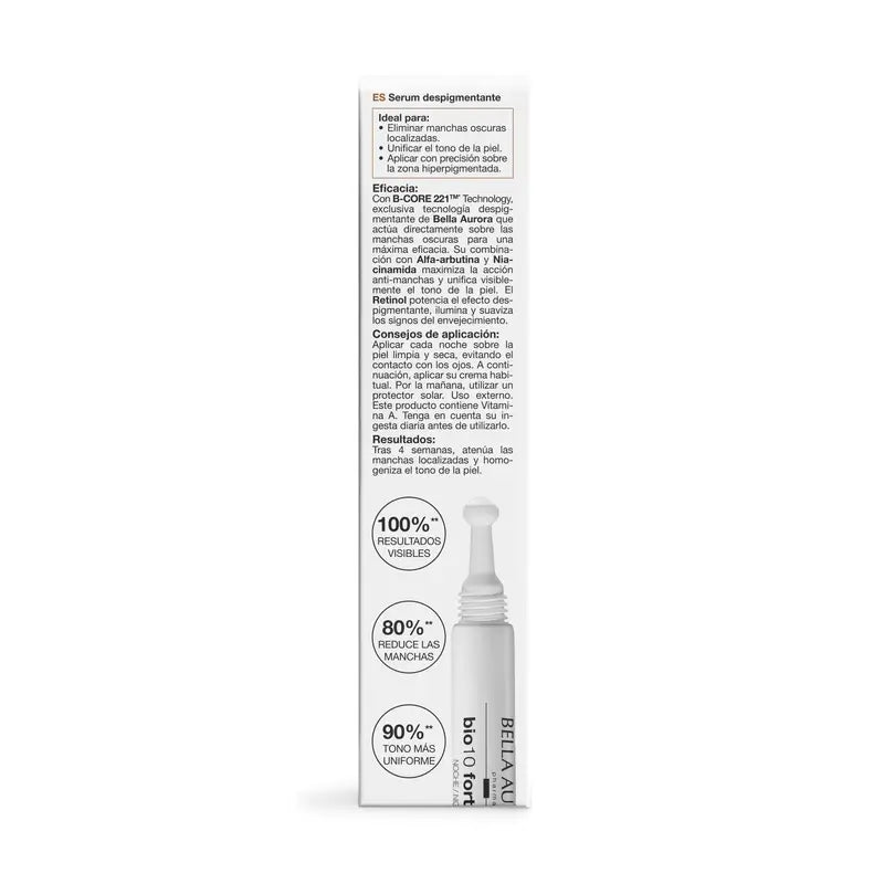 Bella Aurora Bio10 Forte L-Ocal Notte Trattamento Depigmentante Intensivo , 9 ml