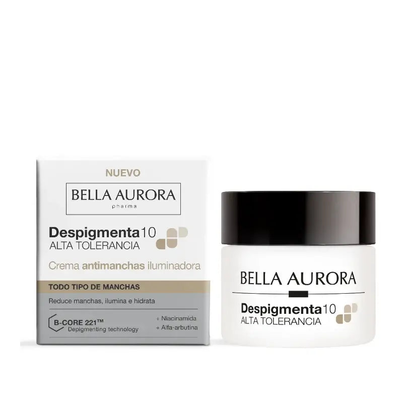 Bella Aurora Despigmenta10 - Crema illuminante anti-macchie.