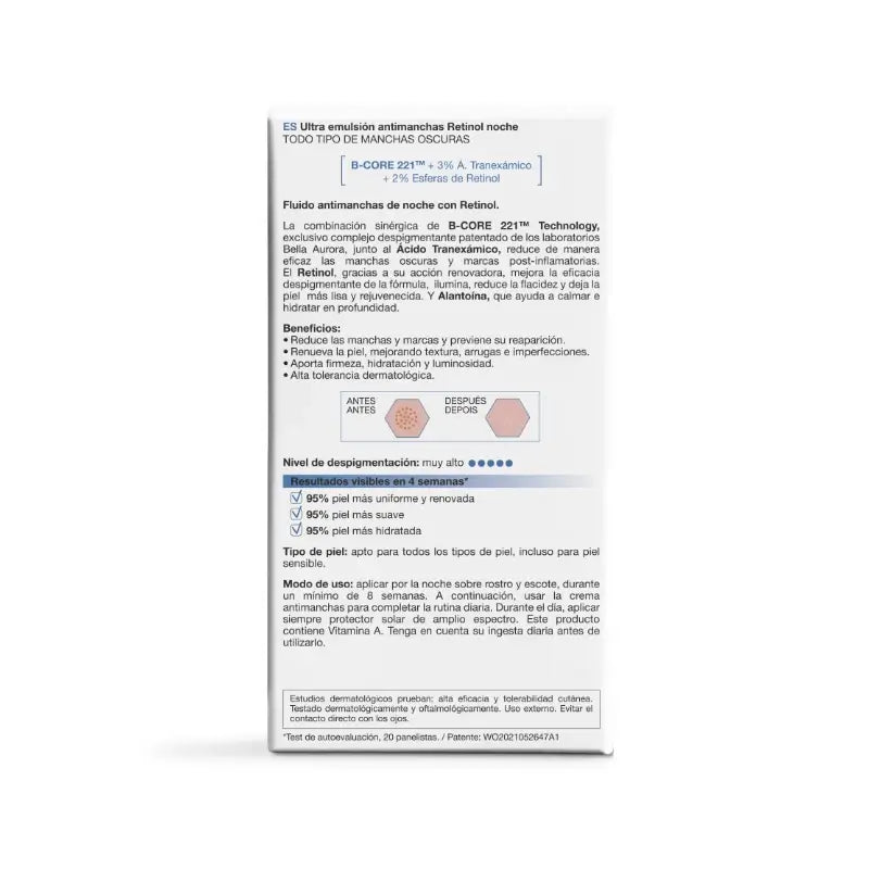 Bella Aurora Despigmenta10 - Emulsione Notte Retinolo Ultra Anti-Blemish