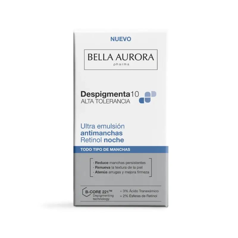 Bella Aurora Despigmenta10 - Emulsione Notte Retinolo Ultra Anti-Blemish