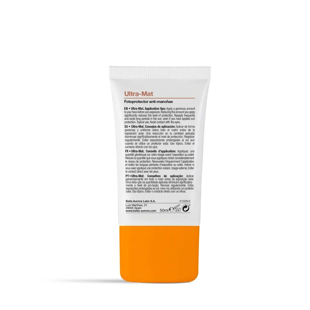 Bella Aurora Ultra-Mat Crema solare anti-brufoli, 50 ml.