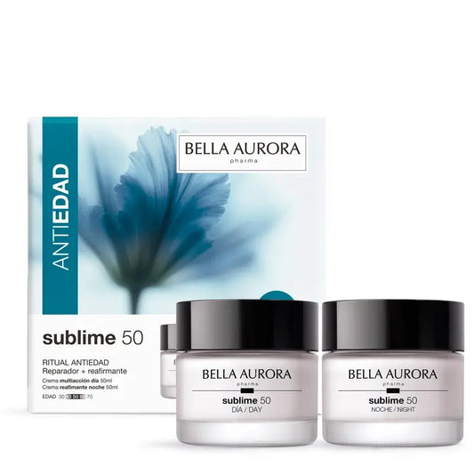 Bella Aurora Sublime 50 Pack: Rituale anti-età, riparatore e rassodante, 50 + 50 ml