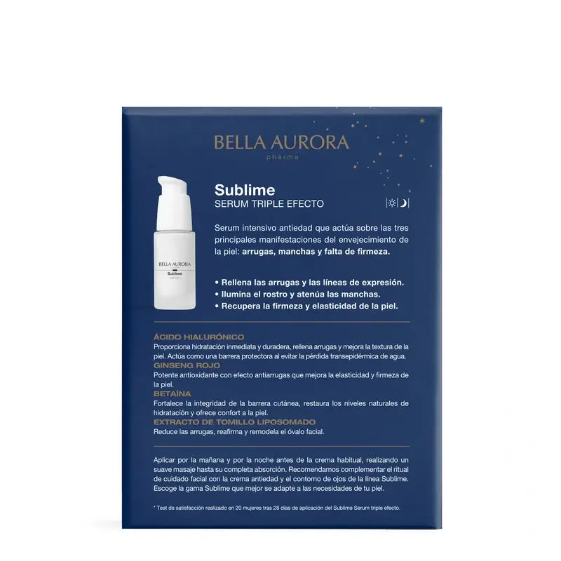 Bella Aurora Siero sublime a triplo effetto, 30 ml