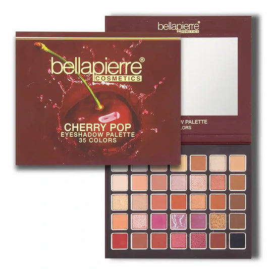 Bellapierre Cosmetics Cherry Pop Palette di ombretti, 35 colori , 38 g