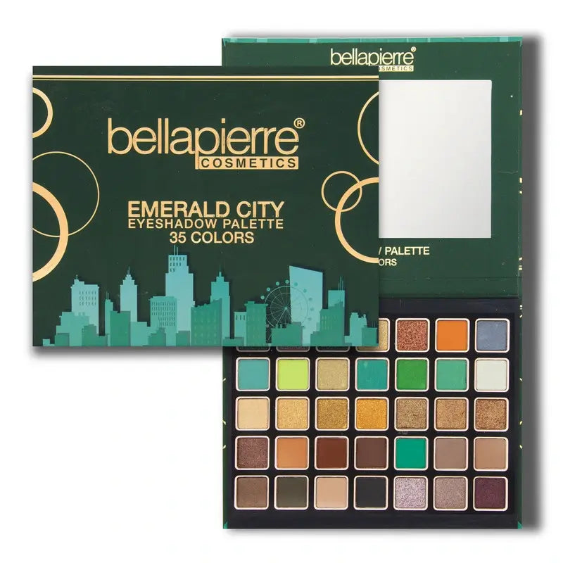 Bellapierre Cosmetics Emerald City Palette di ombretti, 35 colori , 38 g
