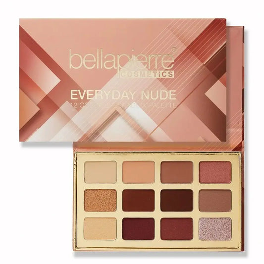 Bellapierre Cosmetics Everyday Nude Eyeshadow Palette, 12 colori , 25 g