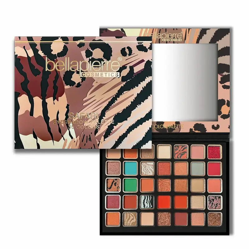 Bellapierre Cosmetics Safari Palette di ombretti, 35 colori, 38 g