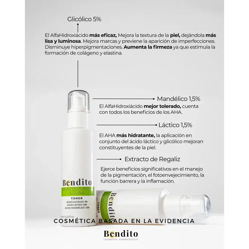 Blessed Tonico Esfoliante Ristrutturante & Gl8W, 125 Ml