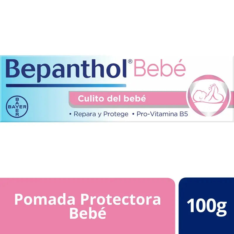 Bepanthol Unguento protettivo Crema per pannolini Fondo del bambino, 100 g
