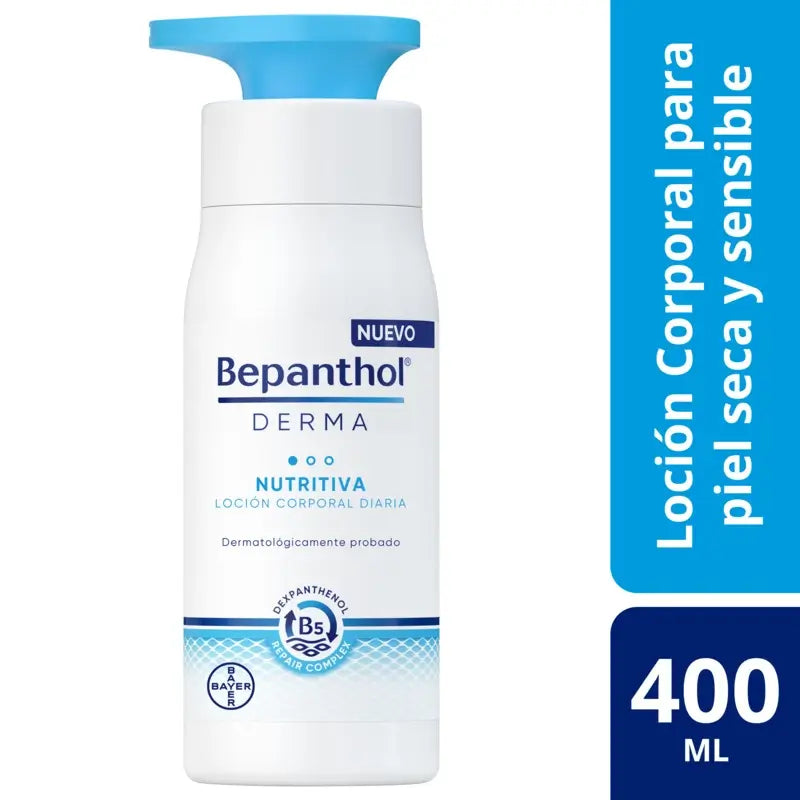 Bepanthol Derma Daily Nourishing Body Lotion per pelli secche, 400 ml