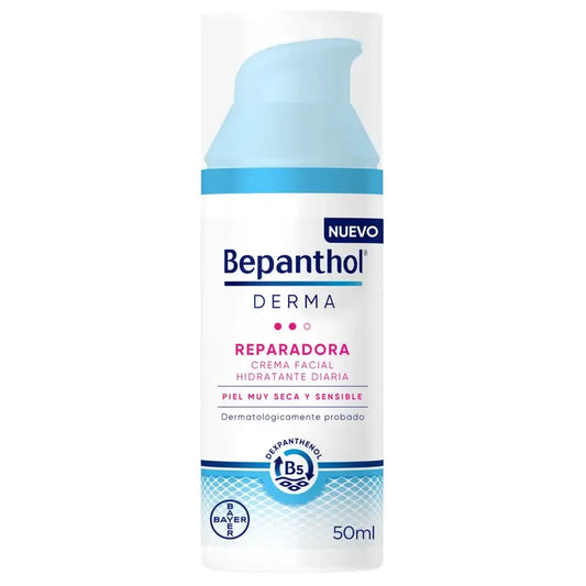 Bepanthol Derma Crema viso riparatrice idratante quotidiana, 50 ml