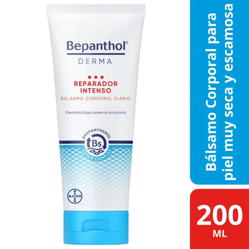 Bepanthol Derma Balsamo Corpo Riparatore Intenso Quotidiano, 200 ml