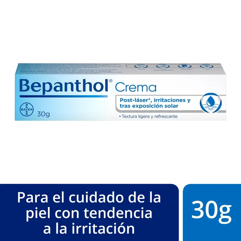 Bepanthol Crema rigenerante post-laser e irritazioni, 30 gr