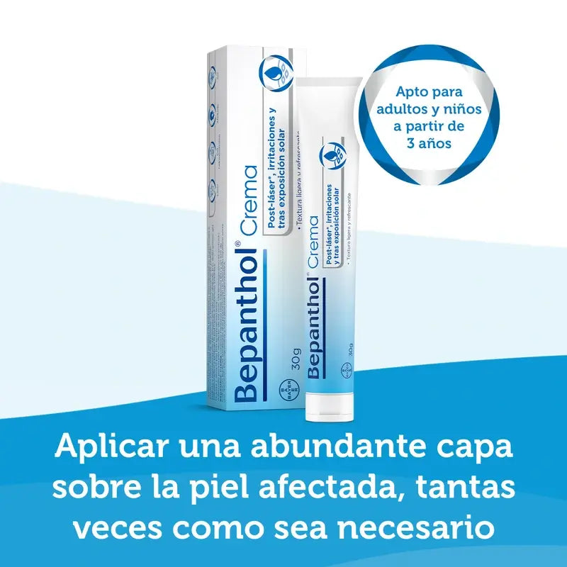 Bepanthol Crema rigenerante post-laser e irritazioni, 30 gr