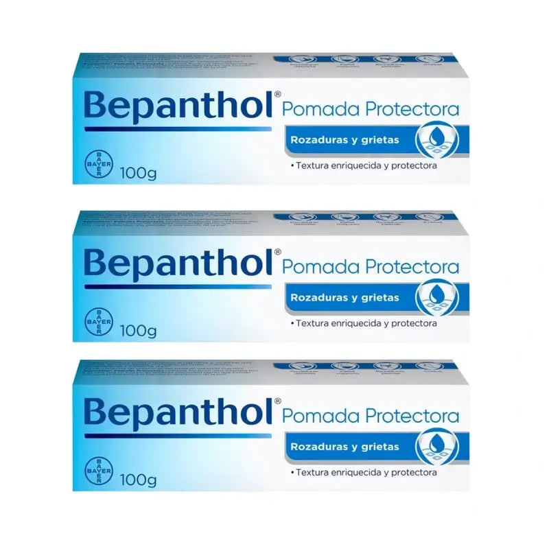 Unguento protettivo al Bepanthol, 3X100 Gr