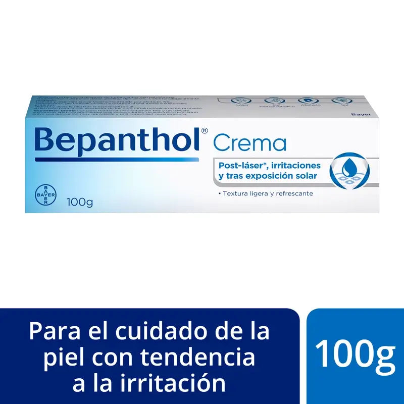 Bepanthol Crema rigenerante post-laser e irritazioni, 100 gr
