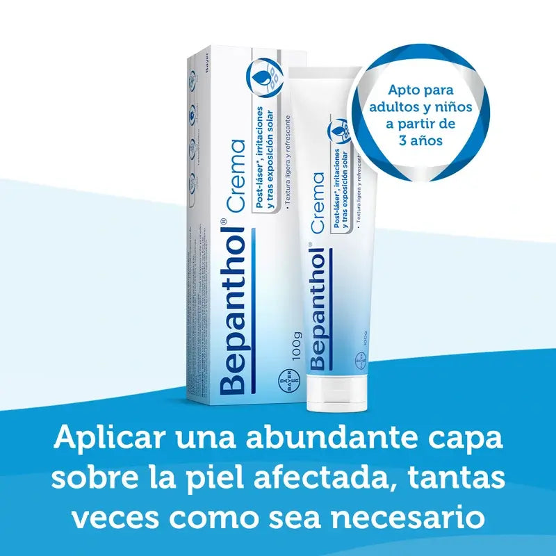 Bepanthol Crema rigenerante post-laser e irritazioni, 100 gr