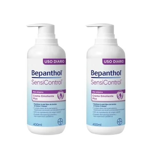 Bepanthol Sensicontrol Crema Emolliente Quotidiana, 2X400 Ml