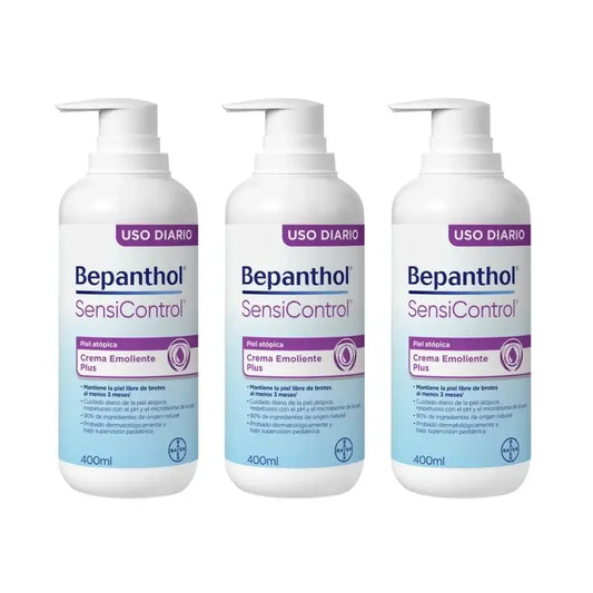 Bepanthol Sensicontrol Crema Emolliente Quotidiana, 3X400 Ml