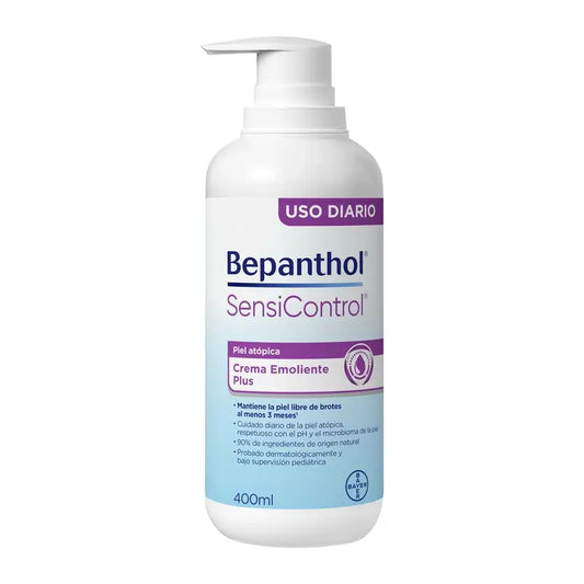 Bepanthol SensiControl Crema emolliente per le irritazioni cutanee atopiche, 400 ml