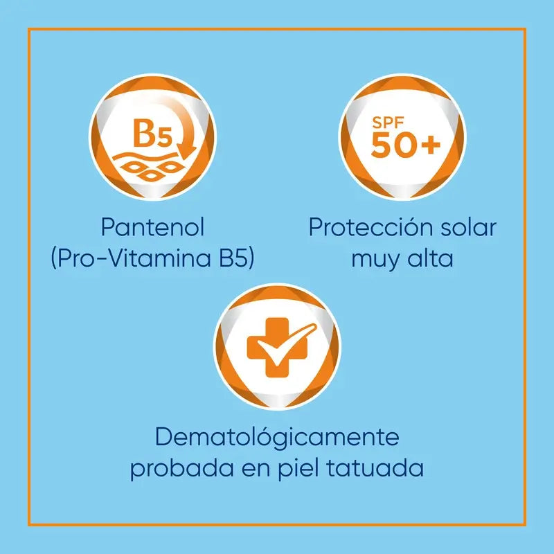 Protezione solare Bepanthol Tattoo SPF50, 50 ml
