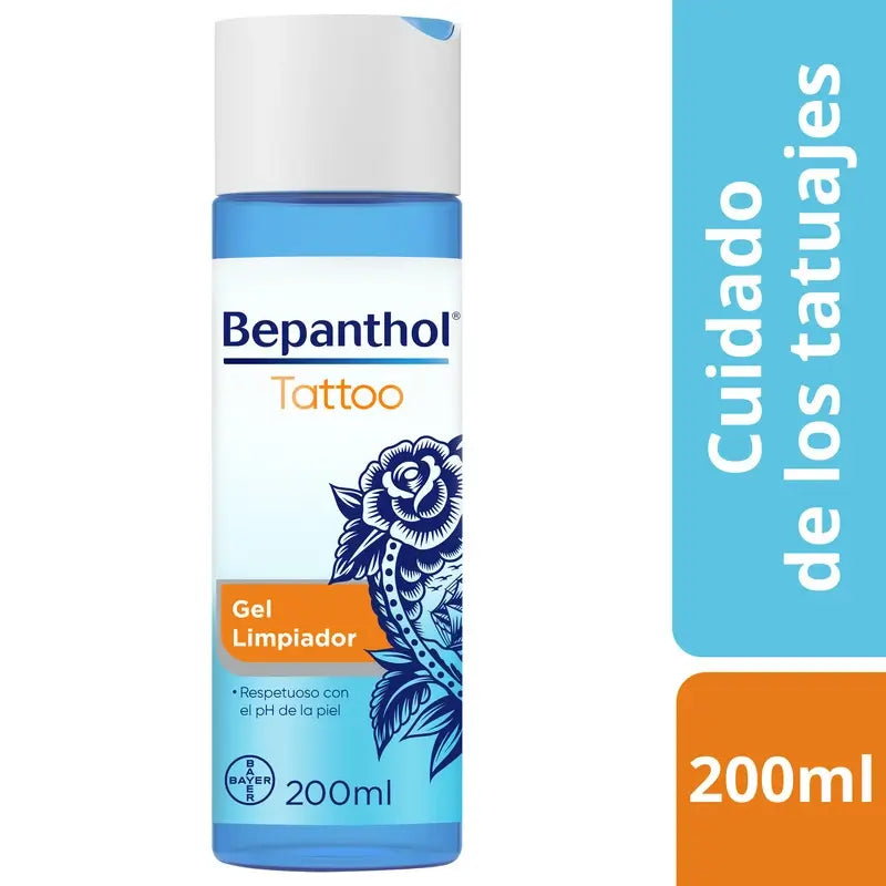 Gel detergente per tatuaggi Bepanthol, 200 ml