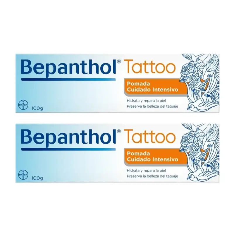 Unguento per tatuaggi al Bepanthol, 2X100 Gr