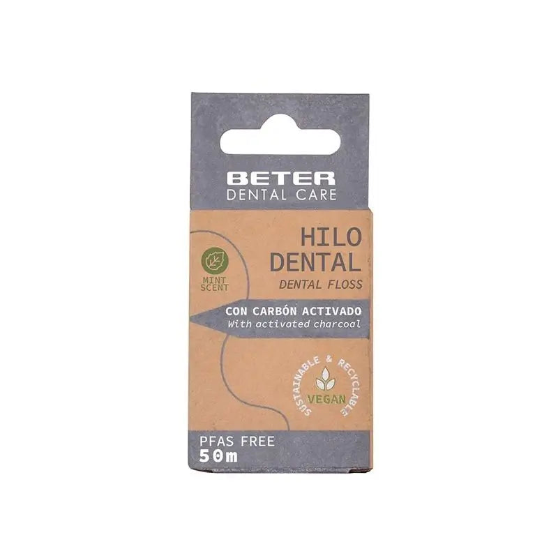 Beter Dental Care Filo interdentale al carbone attivo 50 M