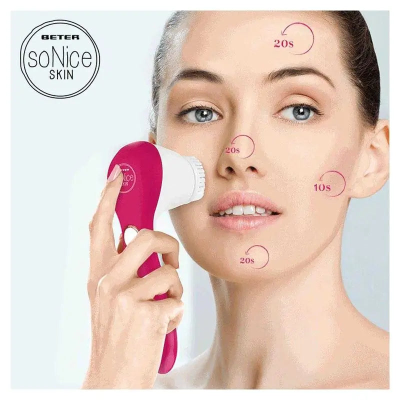 Beter So Nice Skin Spazzola Sonic per il viso con 2 testine