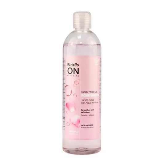 Betres On Tonico per il viso all'acqua di rose, 380 ml