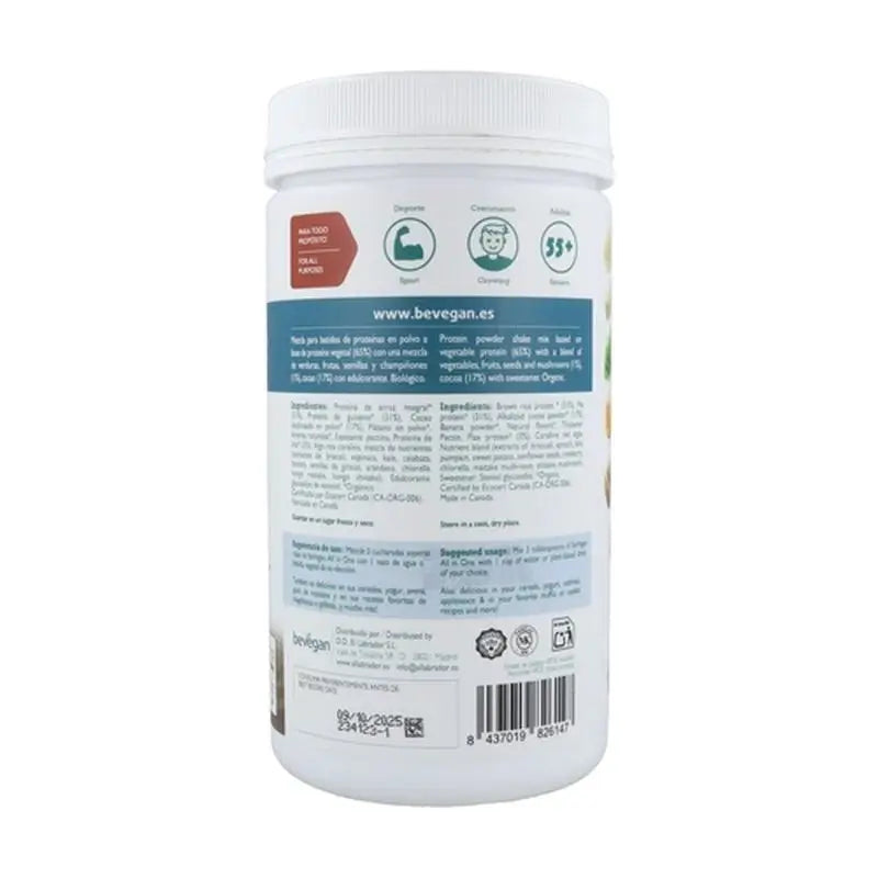 Bevegan Frullato Nutrizionale Tutto In Uno al Cacao 450Gr. Bio Sg Vegan