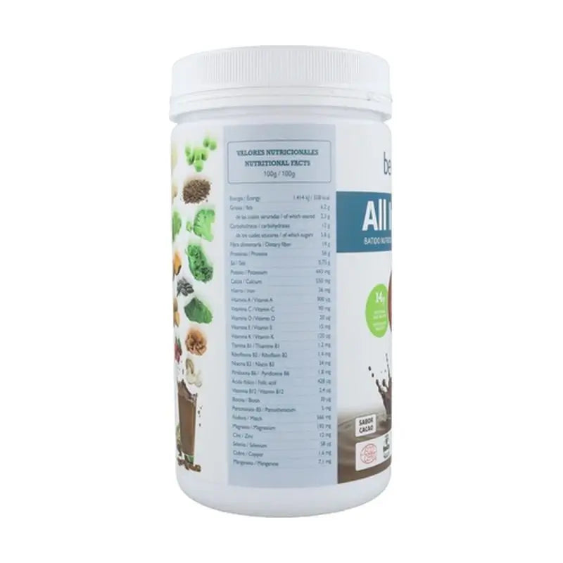 Bevegan Frullato Nutrizionale Tutto In Uno al Cacao 450Gr. Bio Sg Vegan