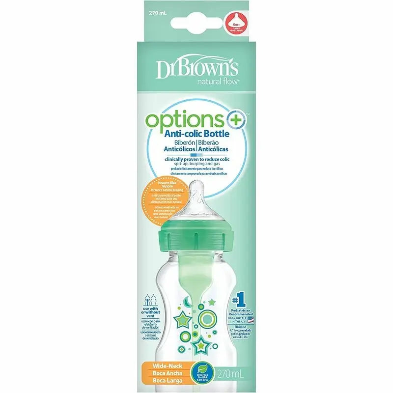 Opzioni+ Bocca larga Stelle verdi PP Opzioni+, 270 ml