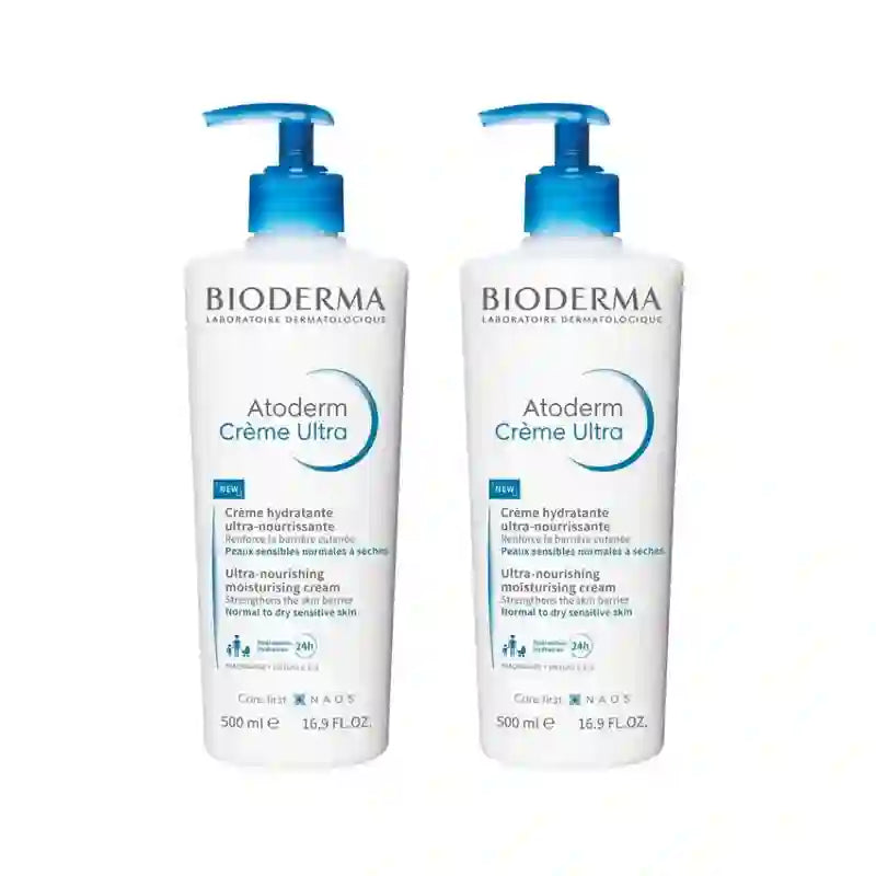 Bioderma Atoderm Crema Ultra Nutriente, 2X500 Ml