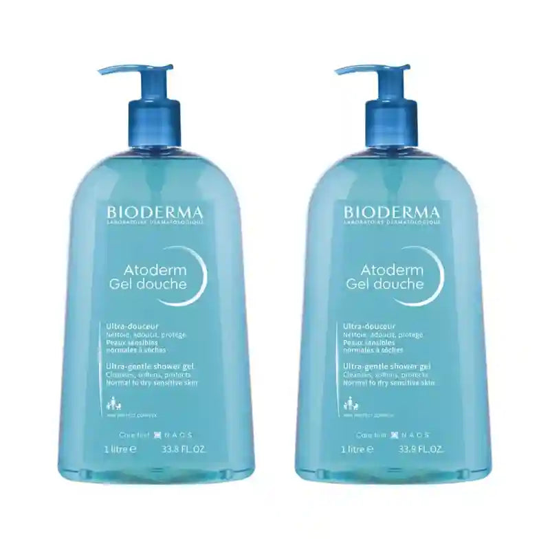 Bioderma Atoderm Gel doccia, 2X1 litro
