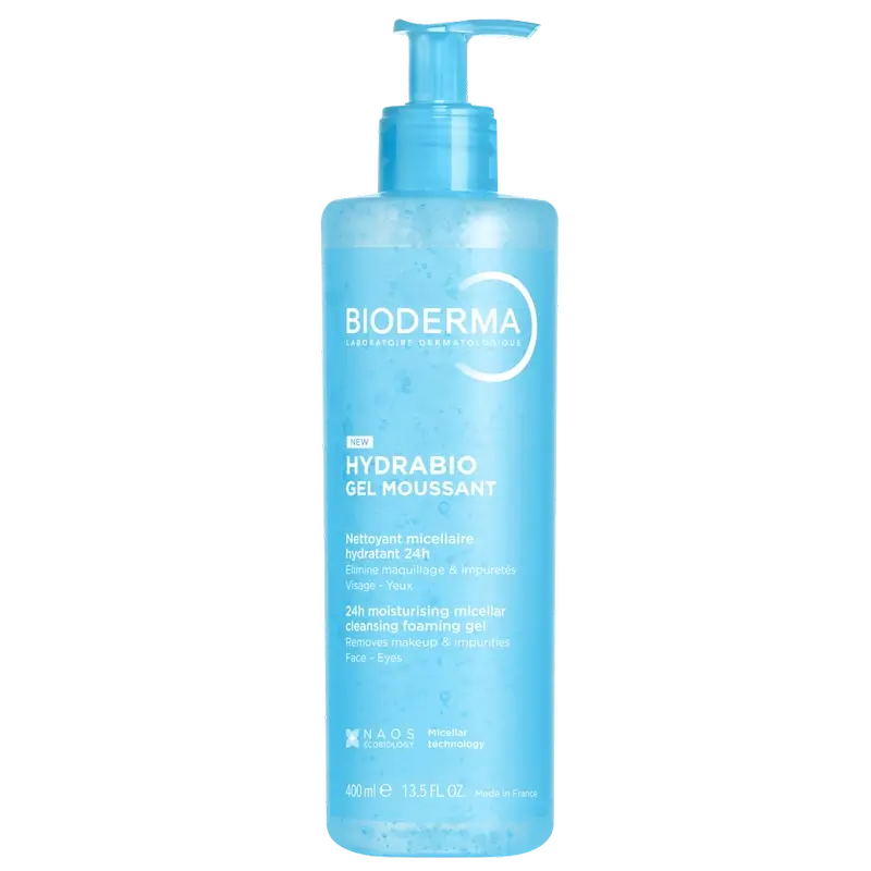Bioderma Hydrabio Gel Moussant Gel micellare per pelli disidratate , 400 ml