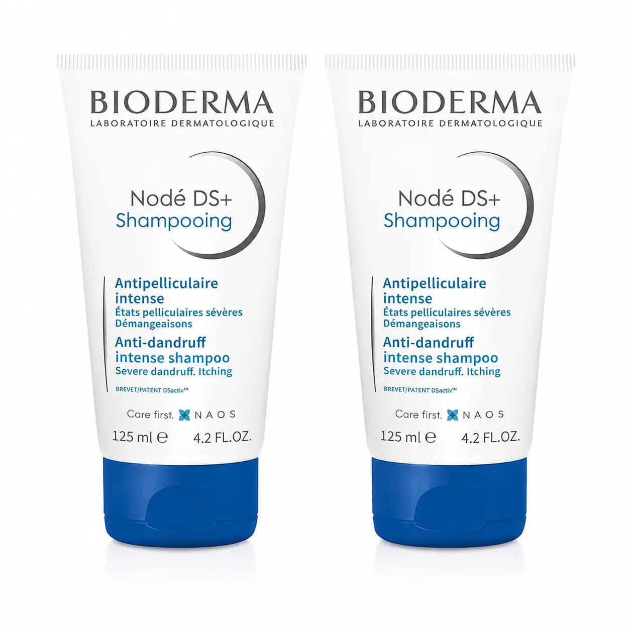 Bioderma Nodé Ds+ Shampoo per dermatite seborroica 125 ml, confezione da 2