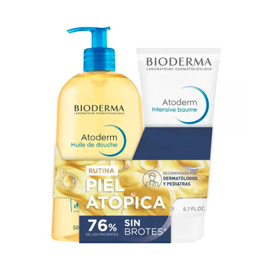 Bioderma Pack Atoderm Ib 200Ml + Olio doccia 500Ml, 2 unità