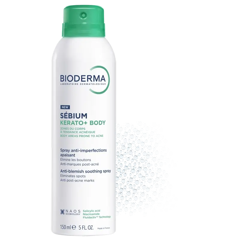 Bioderma Sébium Kerato+ Spray Corpo Anti-Acne , 150 ml