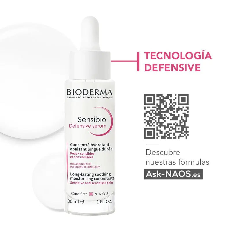 Siero difensivo Bioderma Sensibio, 30 ml