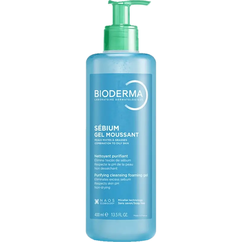Bioderma Sébium Moussant Gel purificante, 400 ml